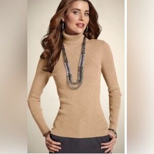 Chicos Gold Shimmer Turtleneck Laney
Lurex Reagan Heather Camal